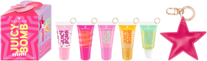 essence JUICY BOMB mini shiny lipgloss set