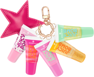 essence JUICY BOMB mini shiny lipgloss set