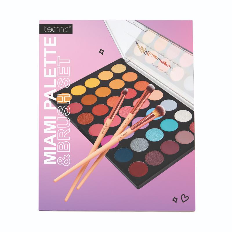Technic  - Miami Eyeshadow Palette & Brushes