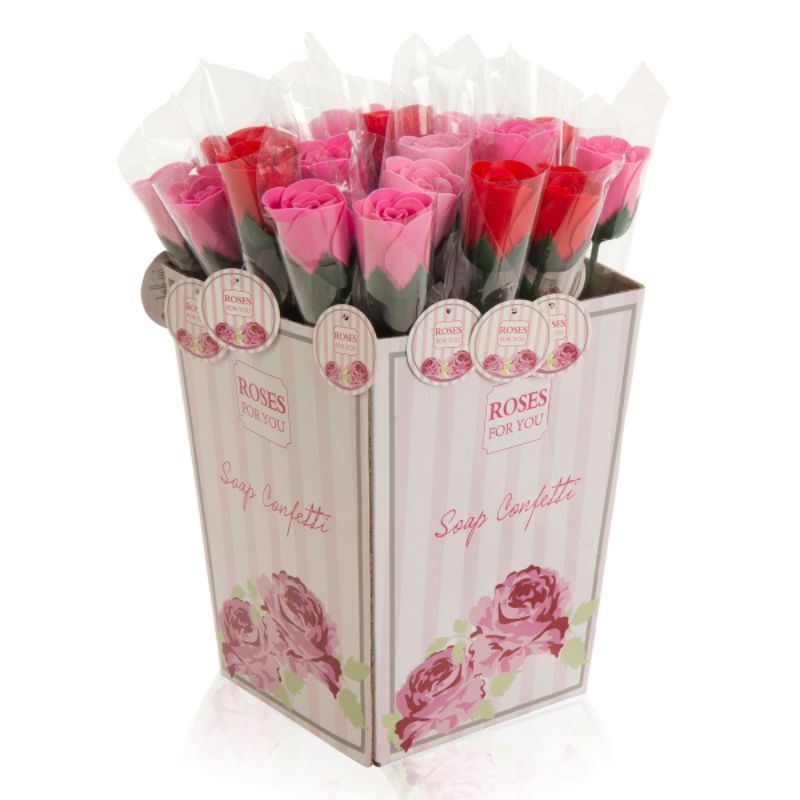 Soap Roses Bath Confetti Rose With Long Stem