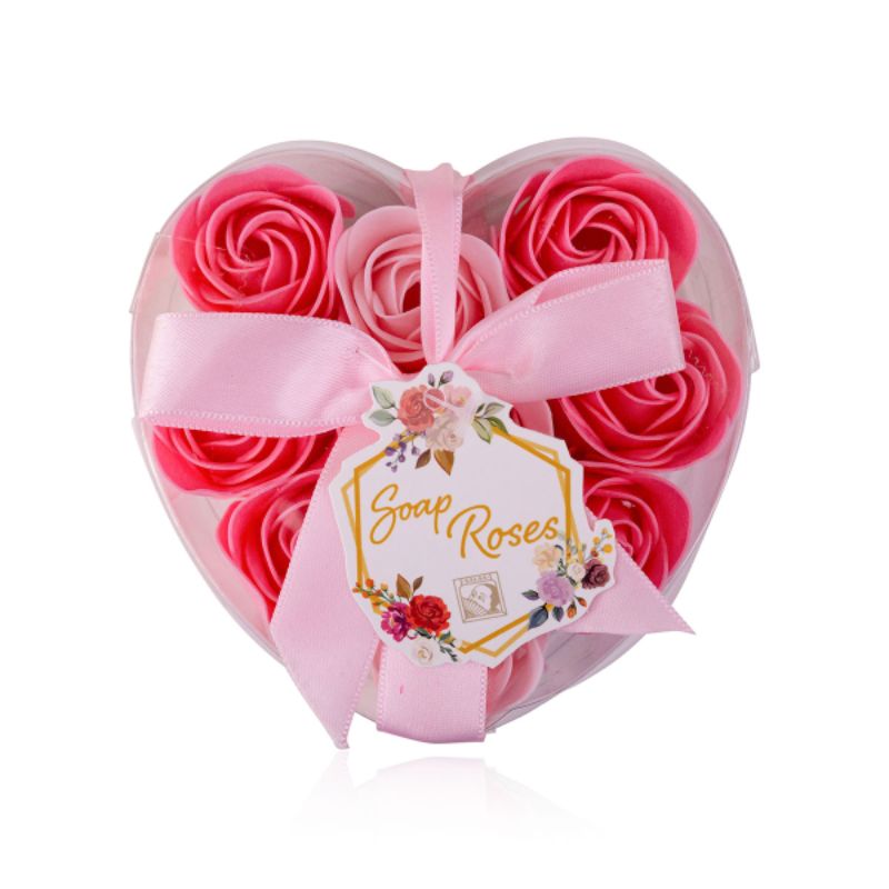 Soap Roses Bath Roses In Heart Shaped Gift Box