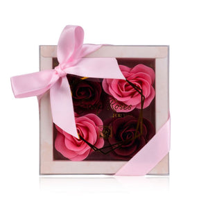 Soap Roses Bath Roses In Gift Box - 3 color