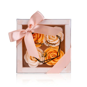 Soap Roses Bath Roses In Gift Box - 3 color