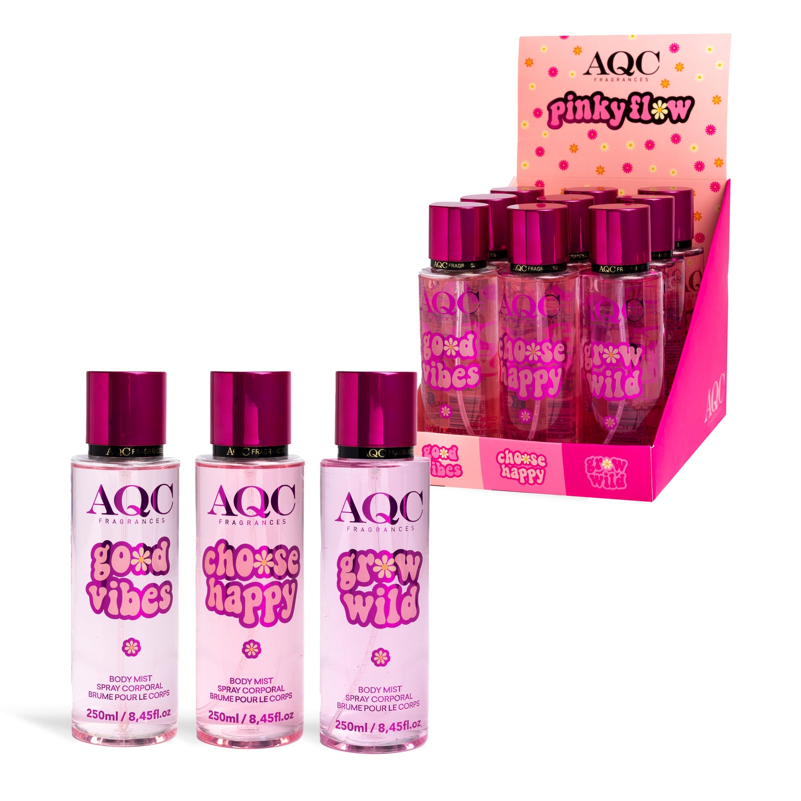 AQC Pinky Flow Body Mist 250Ml