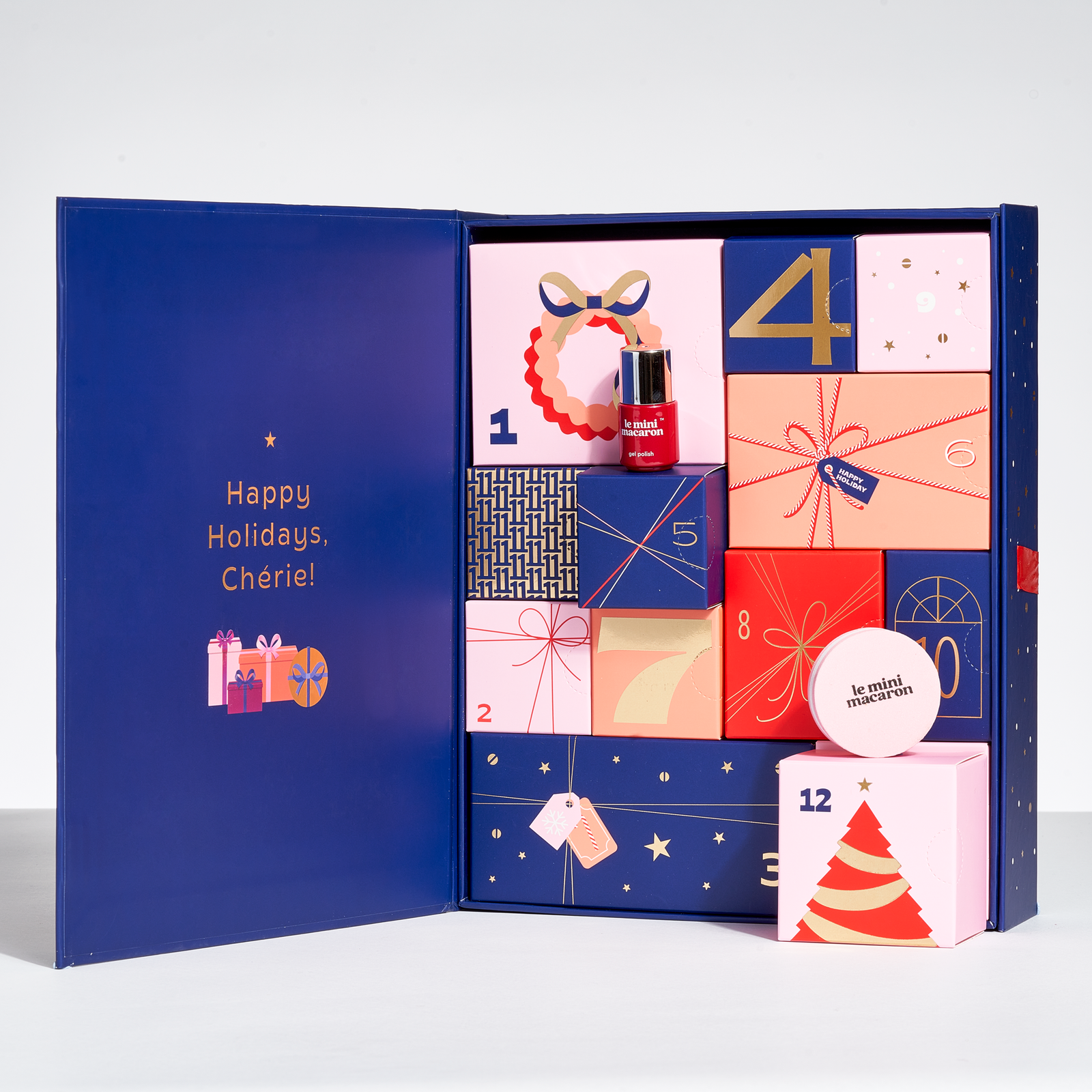 Le Mini Macaron Gel Manicure Kit: ̈12 days of nails” Advent Calendar