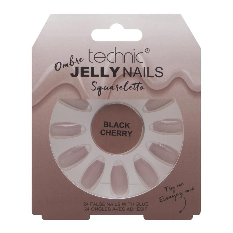 Technic Ombre Jelly Nails - Black Cherry