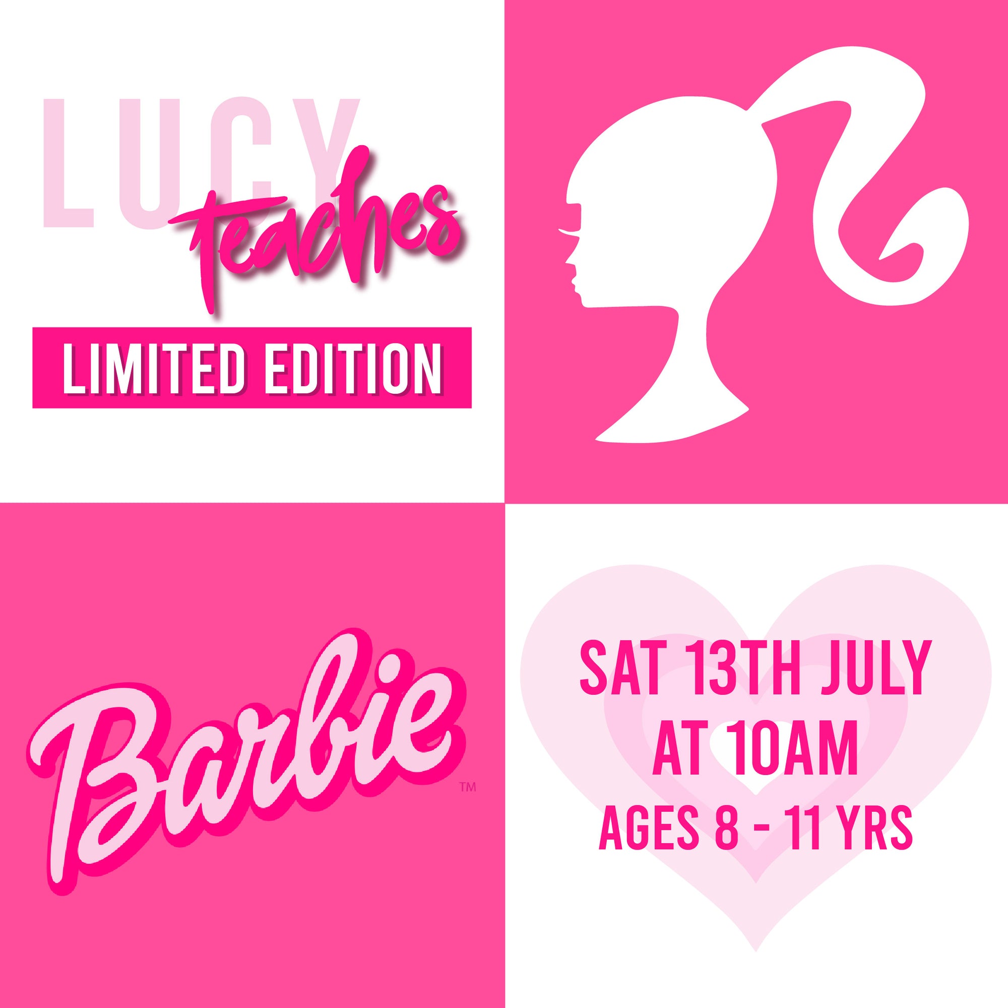 💗 💗 Barbie Makeup look | Lucy Teaches: Limited Edition Class 💗 💗 - Advanced (8-11 Year Olds) | July