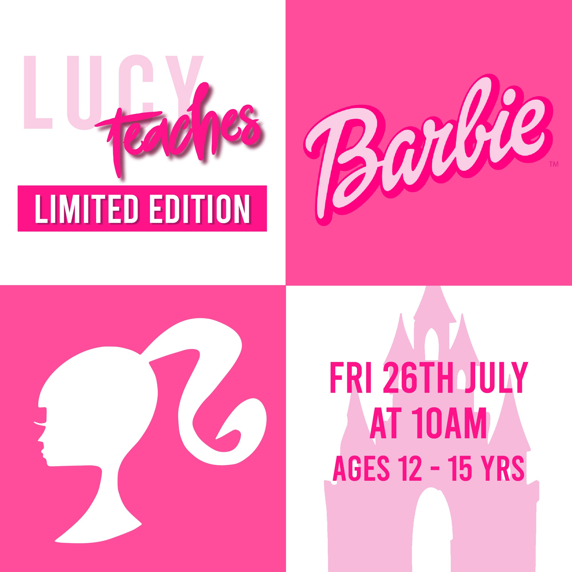 💗 💗 Barbie Makeup look | Lucy Teaches: Limited Edition Class 💗 💗 (Teens - 12-15 Years Old) | July