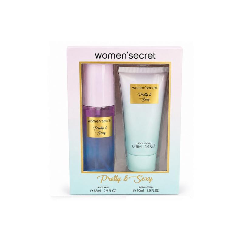 Women Secret  PRETTY & SEXY Gift Set Body Mist 85ml + Body Lotion 90ml