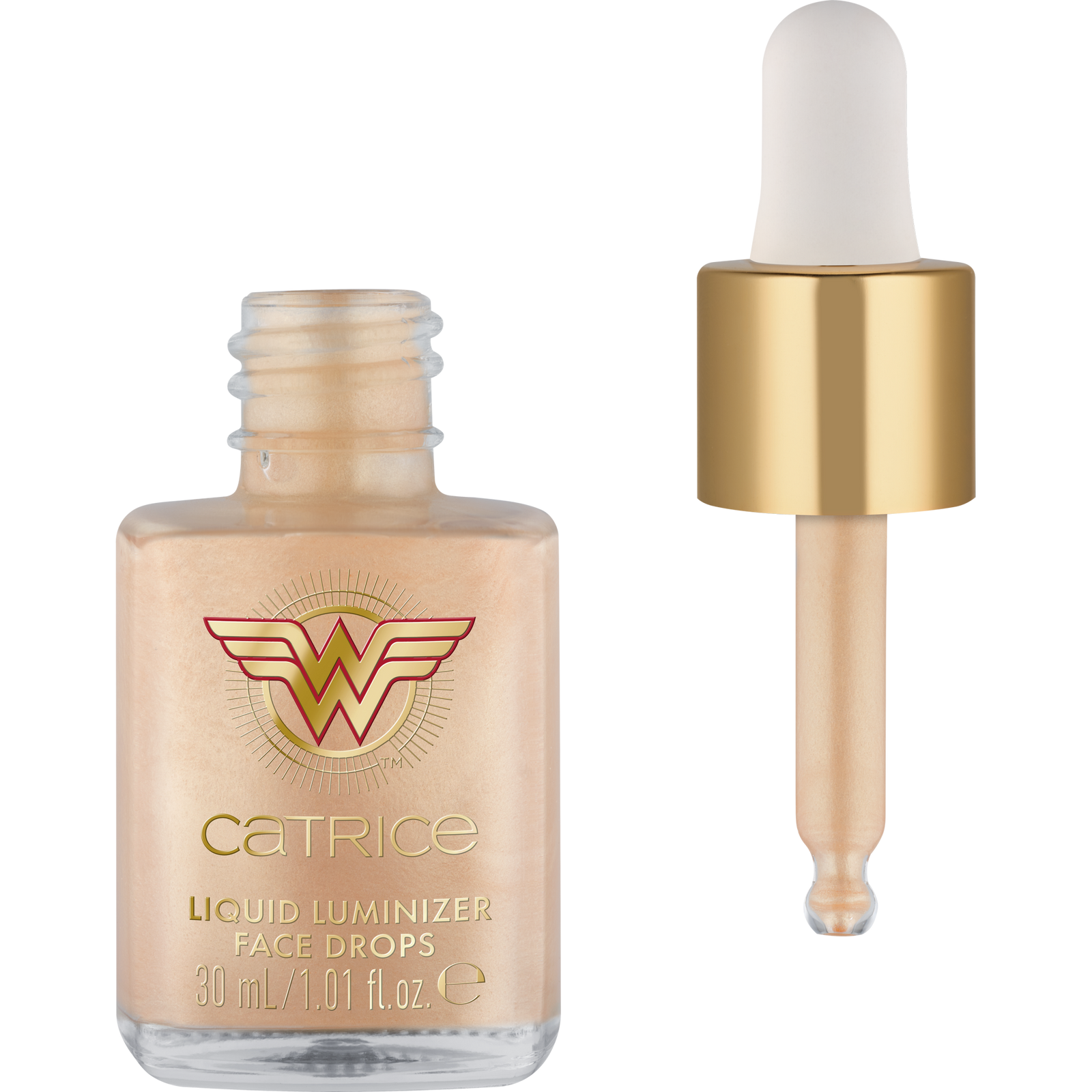 Catrice Wonder Woman Liquid Luminizer Face Drops