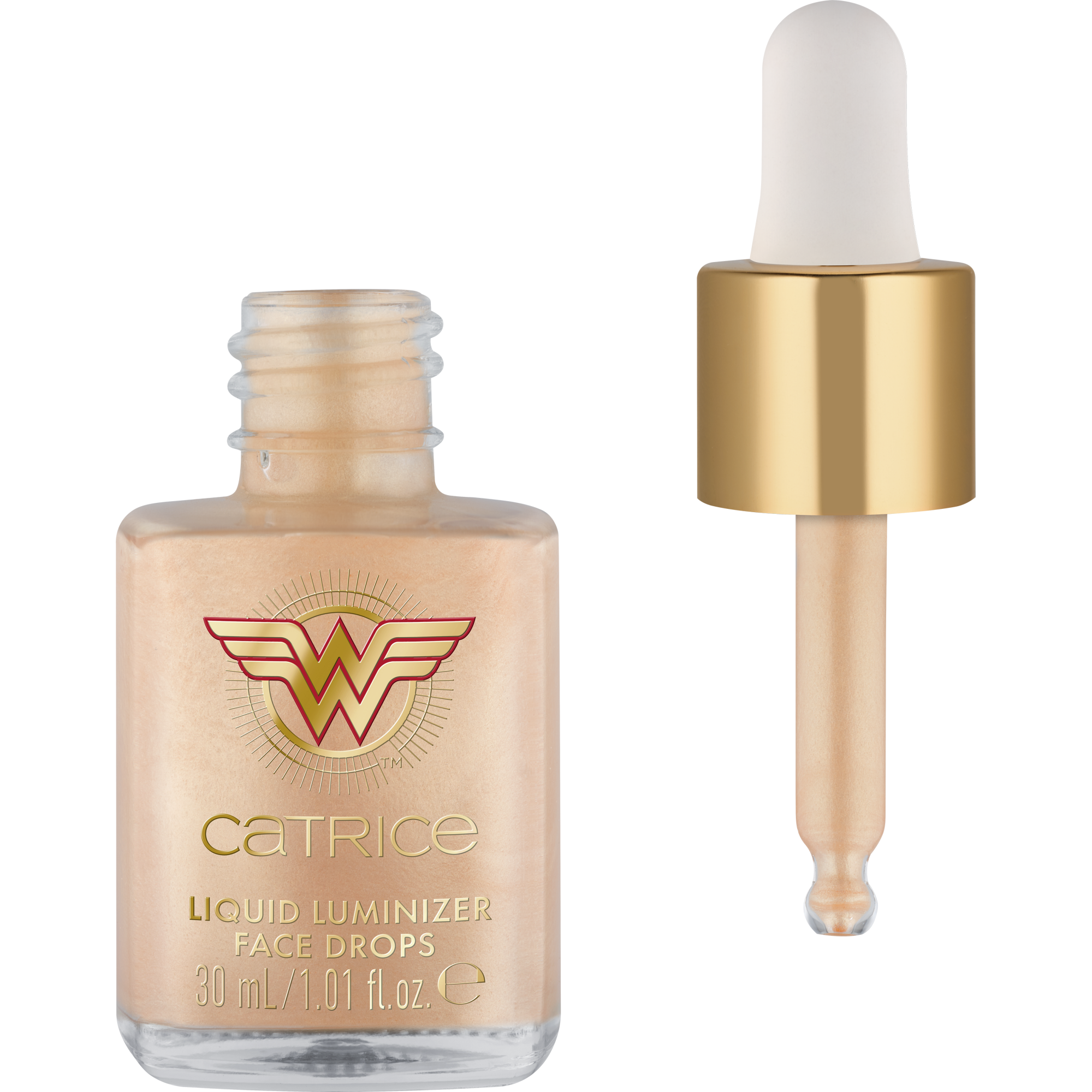 Catrice Wonder Woman Liquid Luminizer Face Drops