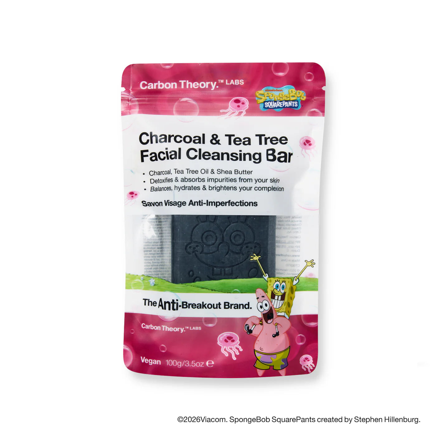 Carbon Theory Sponge Bob Collection Limited Edition Patrick’s Home Anti-Breakout Facial Cleansing Bar