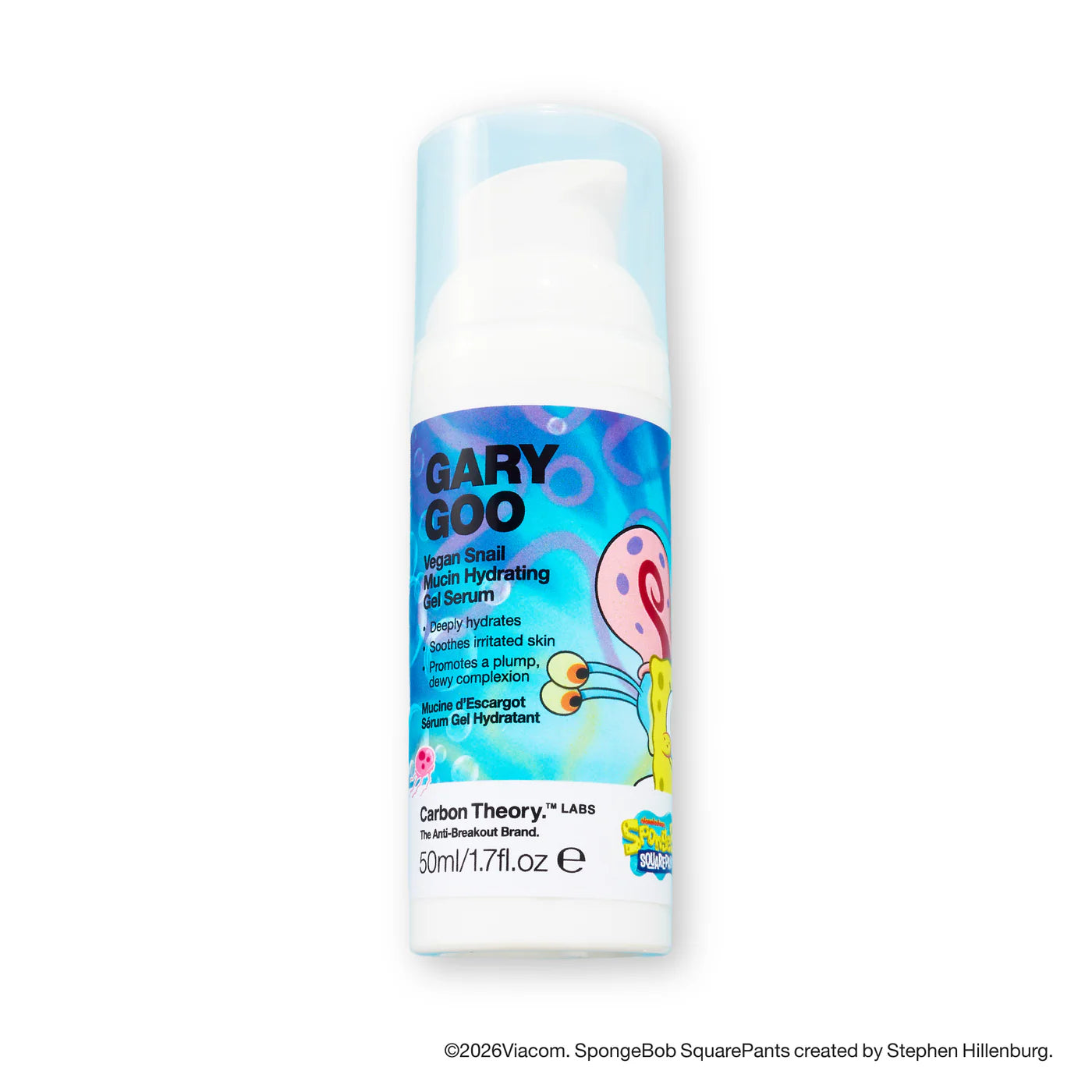 Carbon Theory Sponge Bob Collection Gary’s Goo Snail Mucin Hydrating Gel Serum