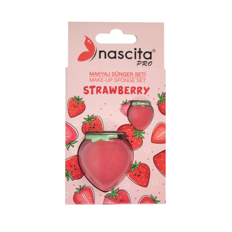 Nascita Do Makeup Sponge Set Strawberry (2 Pcs)