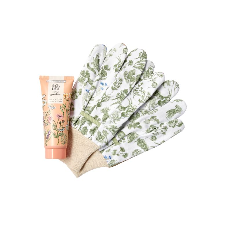 Heathcote & Ivory  In The Garden-Gardening Gloves & Hand Cream Set