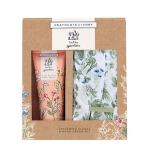 Heathcote & Ivory  In The Garden-Gardening Gloves & Hand Cream Set
