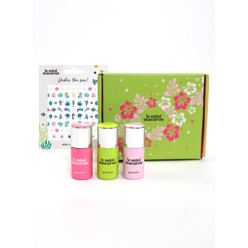 le Mini Macaron Gel Polish Set: Island Breeze box