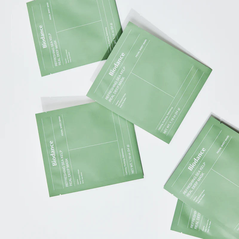 Biodance Refreshing Sea Kelp Real Deep Mask Pack (x4 Sheet Masks)