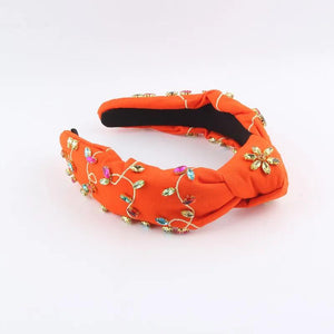 Frida Knot Fabric Band With Design Jewels