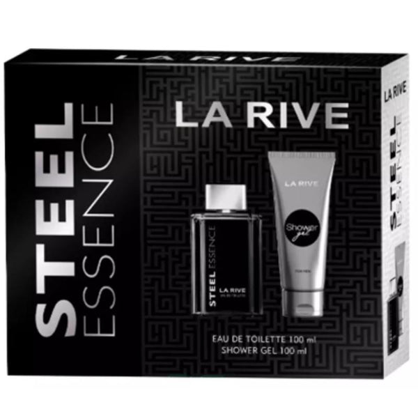 La Rive Steel Essence Set EDT 100Ml & Shower Gel - LUCY MAKEUP STORE MALTA