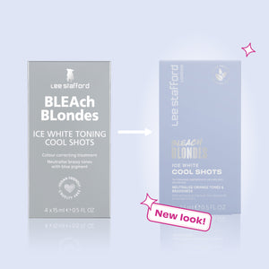 Lee Stafford Bleach Blondes Ice White Toning Cool Shots 4x15ml