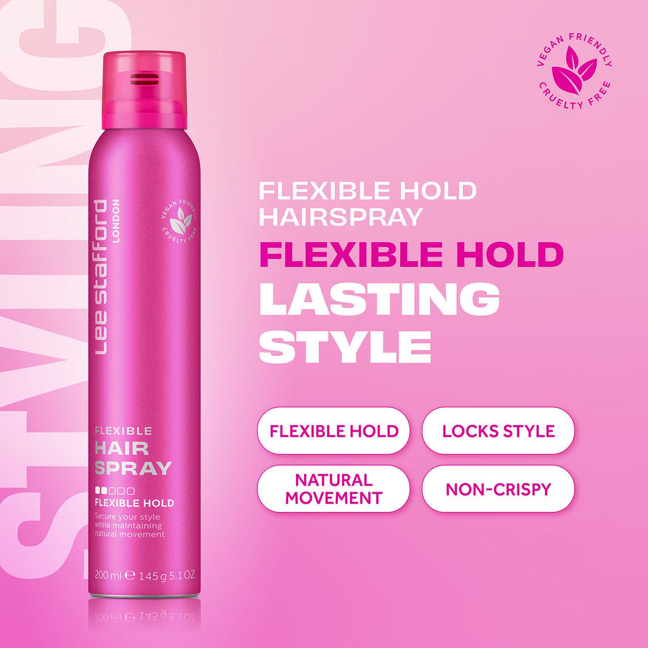 Lee Stafford Styling Fat Flexible Hold Hair Spray