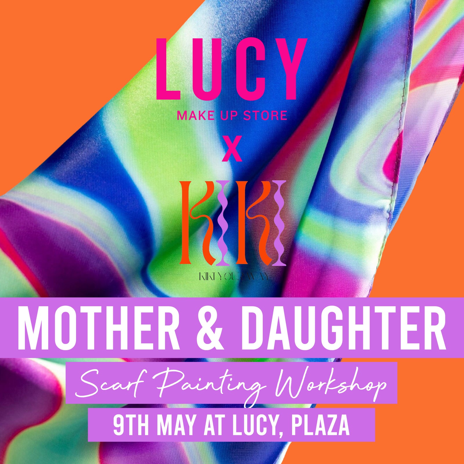 Mothers Day Scarf Painting Session 💖🎨