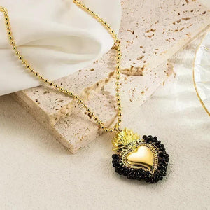 Frida Gold Heart Necklace