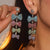Frida  Inlay Rhinestone Drop Bow Earrings