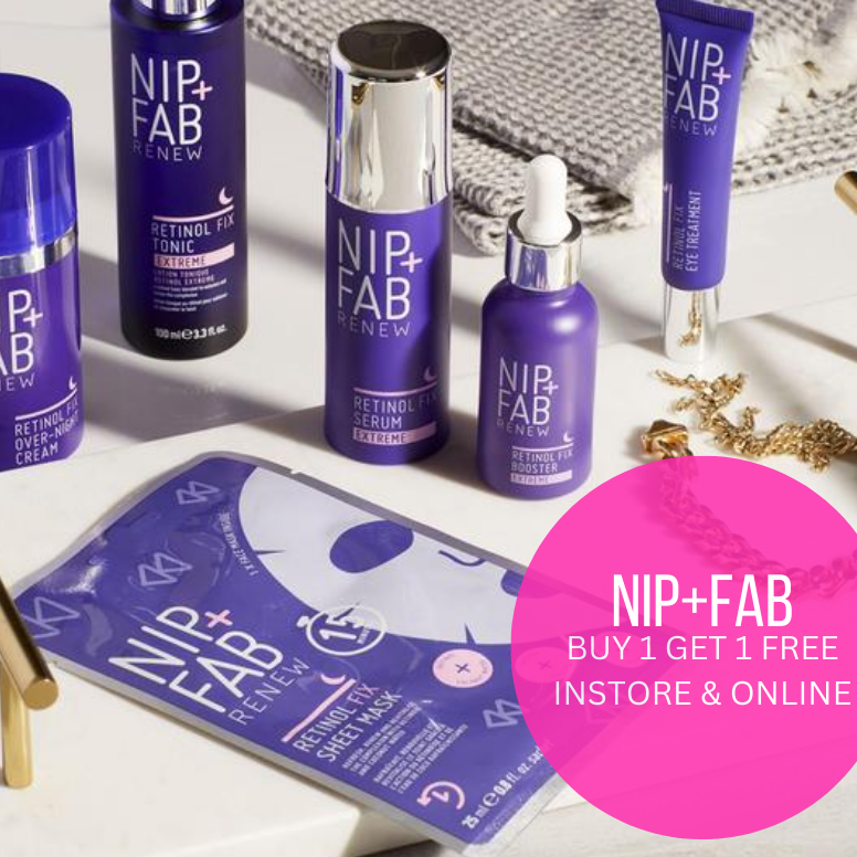 NIP + FAB Buy 1 Get 1 Free Instore and Online - LUCY Makeup Store Promotion