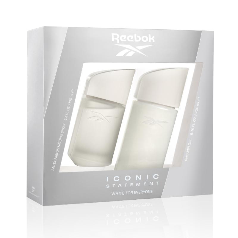 Reebok iconic white set EDP for everyone 100ml & gel 200ml