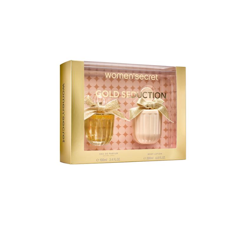 Women Secret Gold Seduction Gift Set EDP 100ml & Body Lotion 200ml