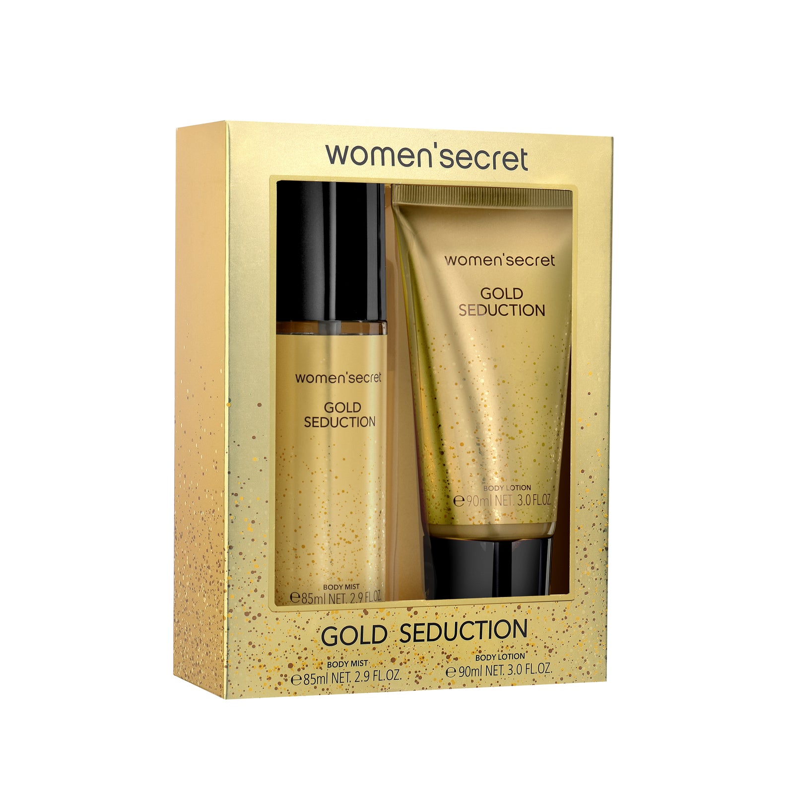 Women Secret Gold Seduction Body Mist 85ml & Body Lotion 90ml