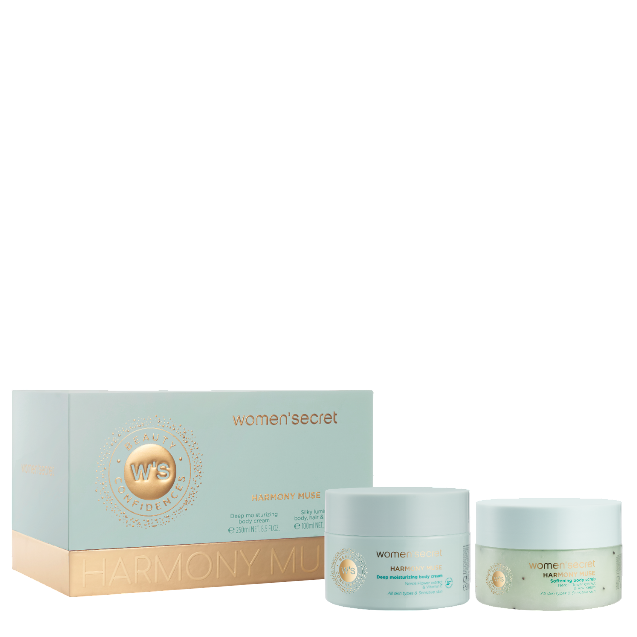 Women Secret Beauty Gift Set Harmony Muse - B.Cream & B.Scrub
