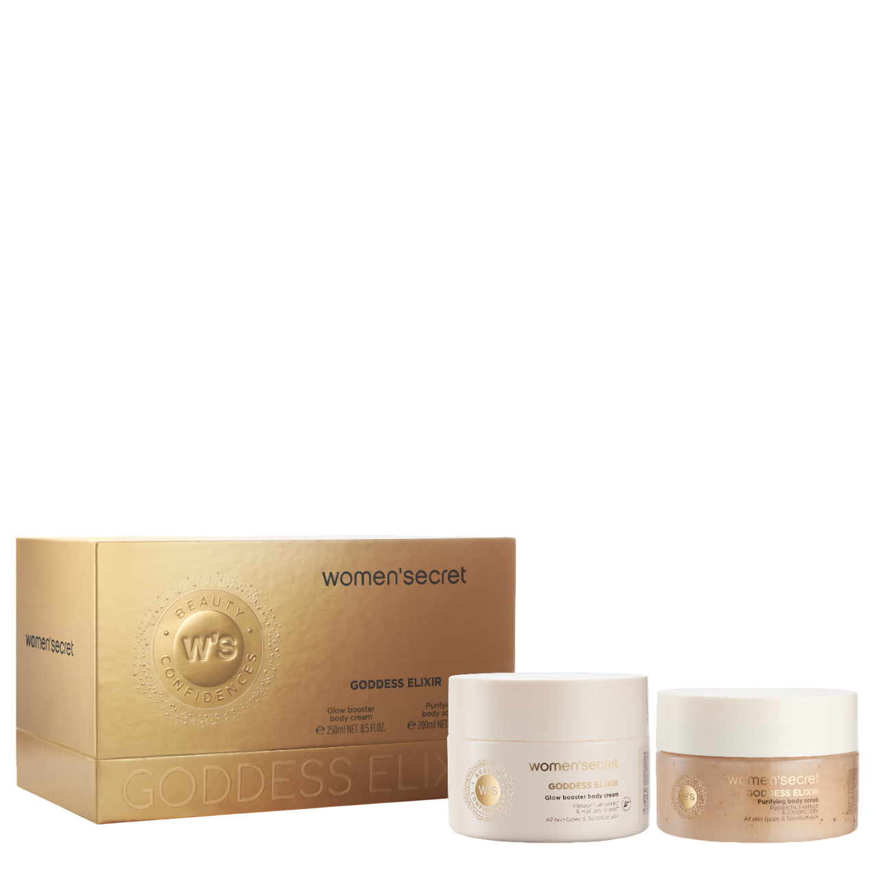 Women Secret Beauty Gift Set God Eli B.Cream & B.Scrub