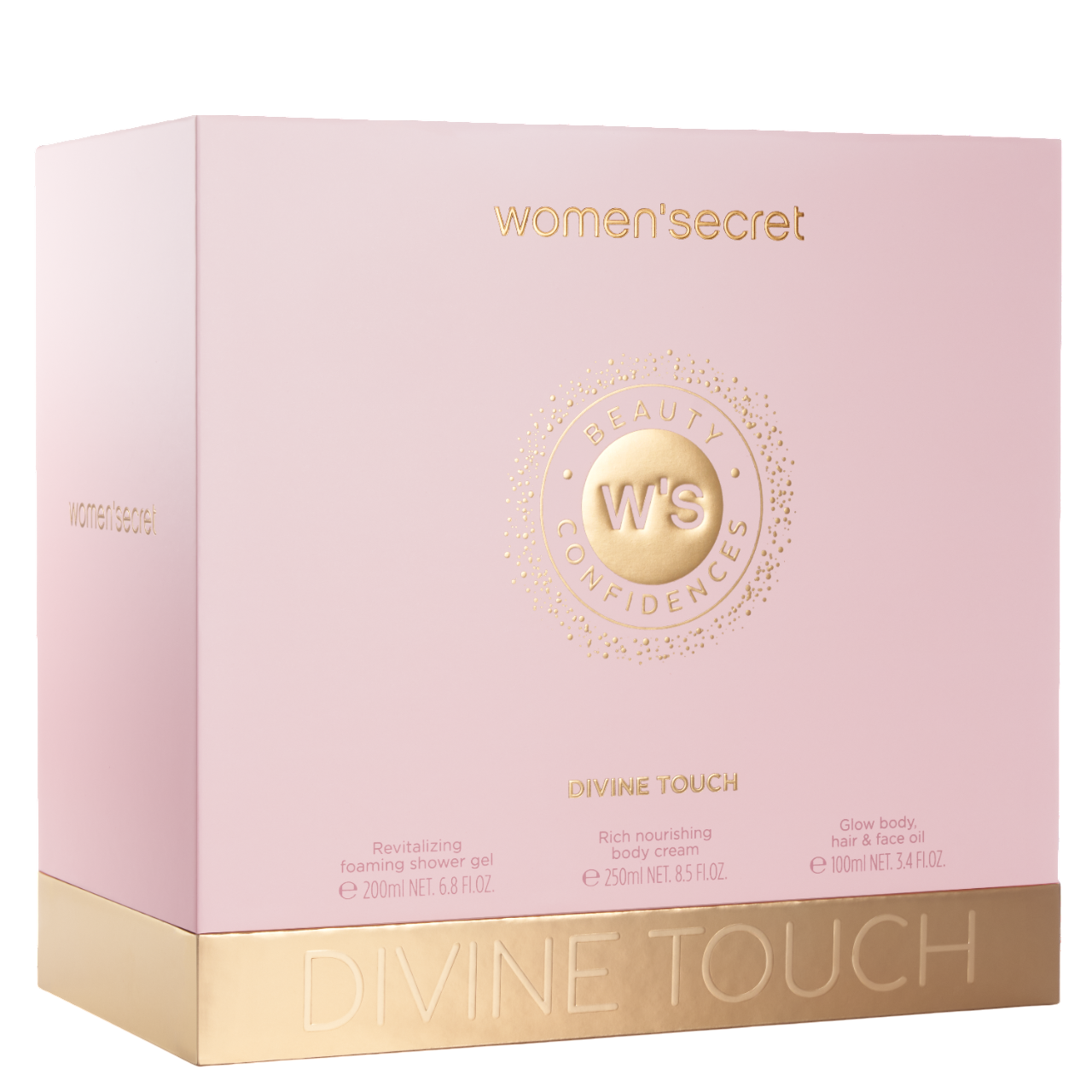 Women Secret Beauty Gift Set Divine Touch F.Gel, B.Cream & B.Oil
