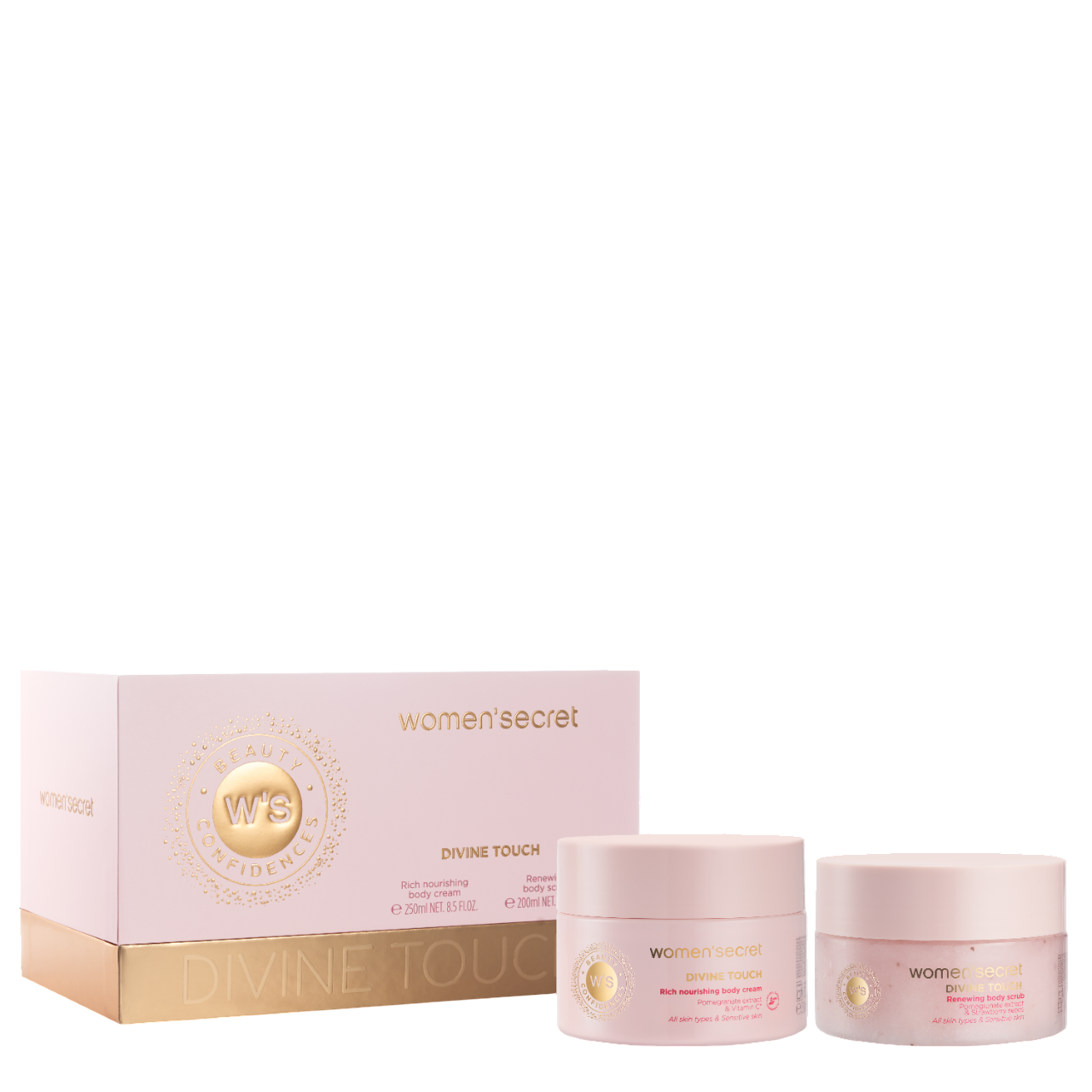 Women Secret Beauty Gift Set Divine Touch B.Cream & B.Scrub