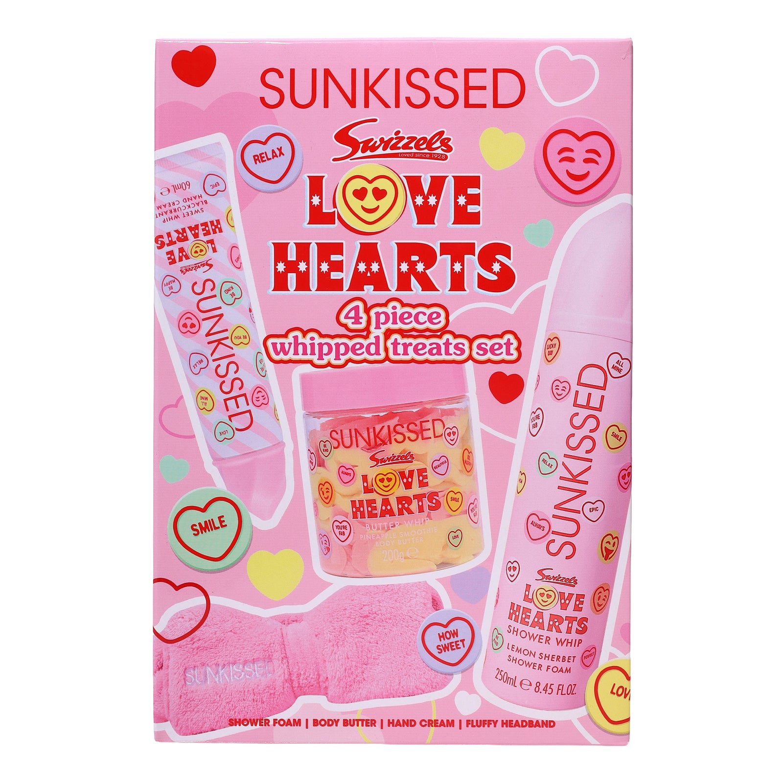 SUNKISSED X LOVE HEARTS 4 PIECE WHIPPED TREATS SET