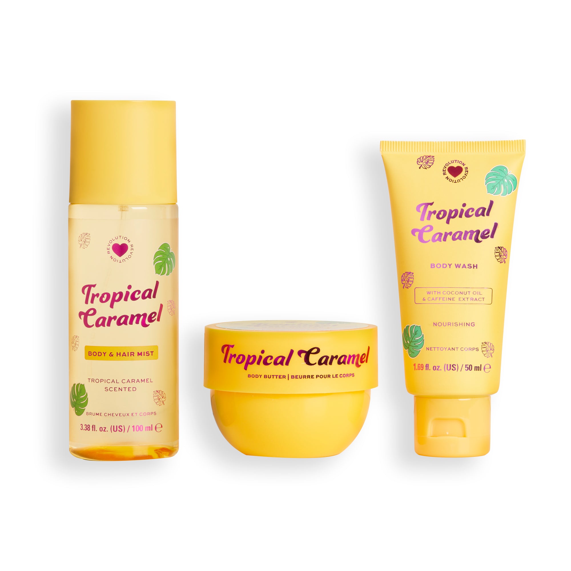 Revolution I Heart Tropical Caramel Bath & Body Gift Set