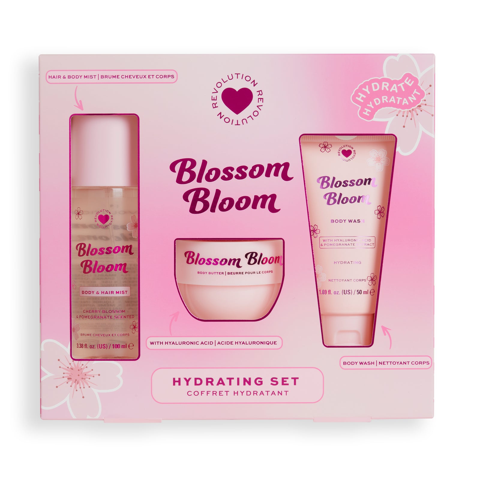 Revolution I Heart Blossom Bloom Bath & Body Gift Set
