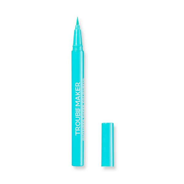 Trouble Maker Outsider Colour Liquid Eyeliner Pen Pool Noodle Aqua Blue
