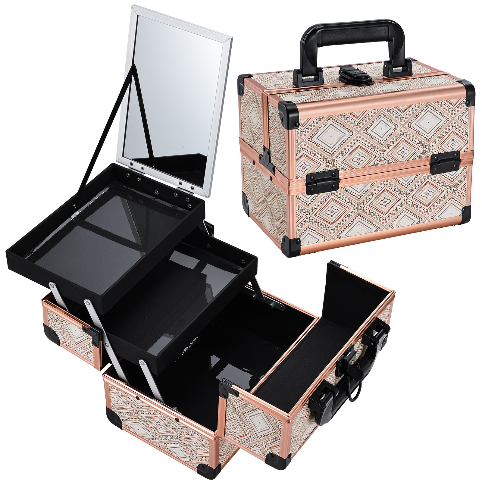 Big Rock Make Up Case Bohemian Style