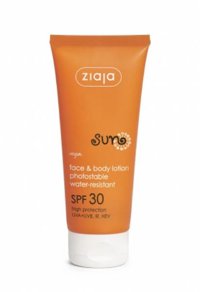 Ziaja Sun Face & Body Lotion Spf30 100Ml