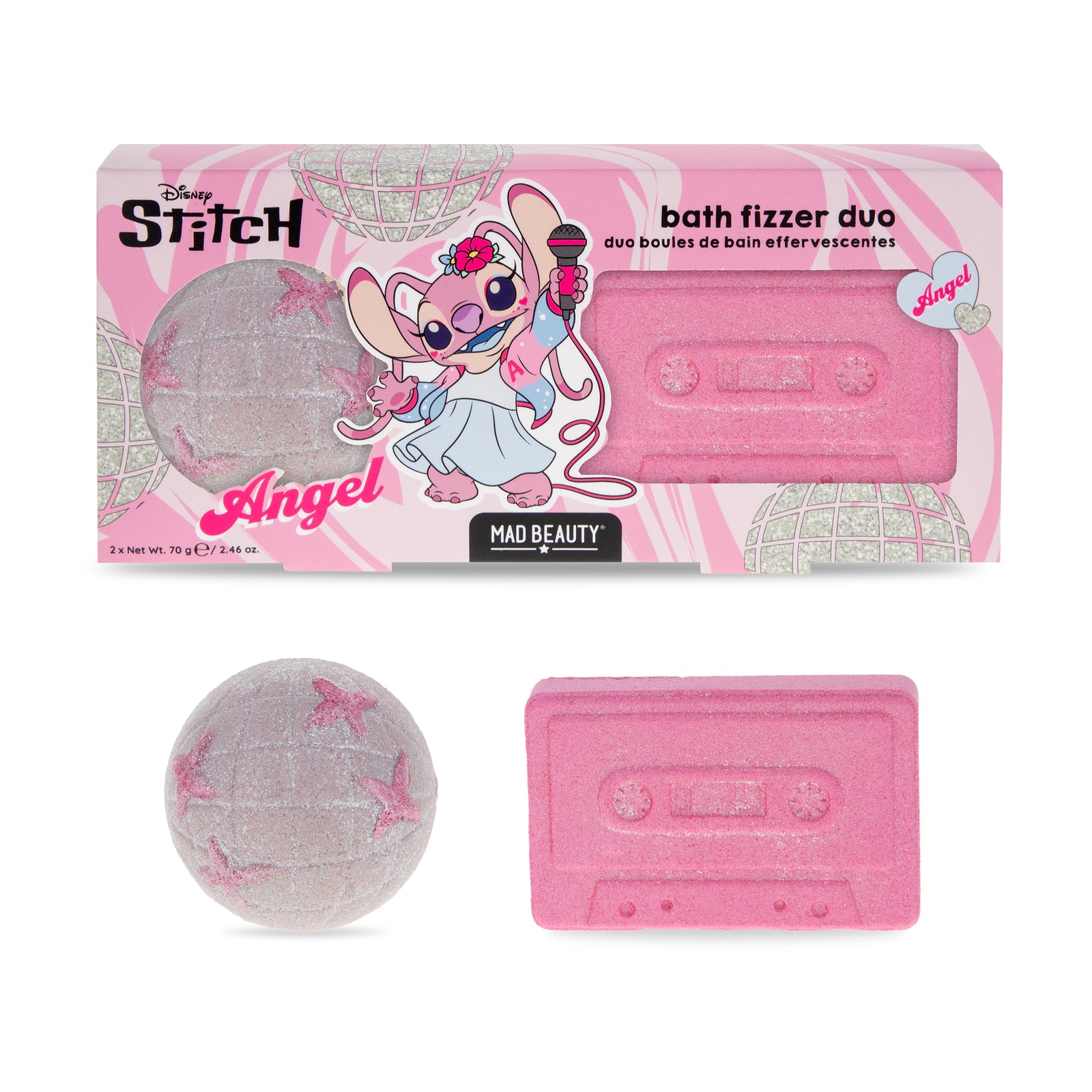 Mad Beauty Angel Popstar Bath Fizzer Duo