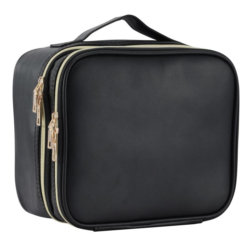 Big Rock Makeup Bag - Double Layer Black