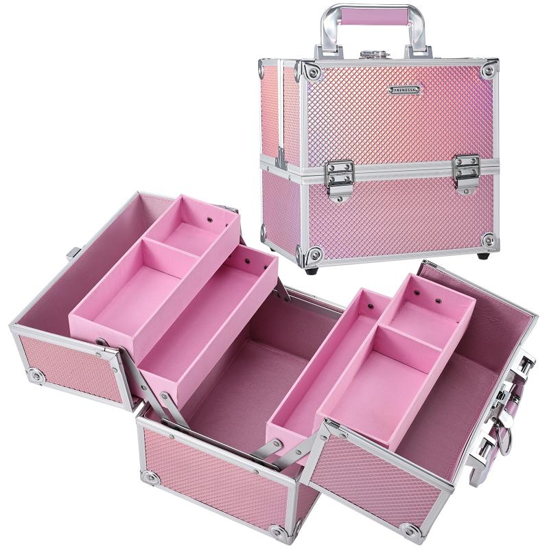 Big Rock Make Up Case Mermaid Glittery Pink