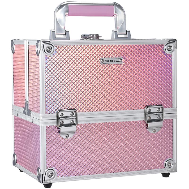 Big Rock Make Up Case Mermaid Glittery Pink