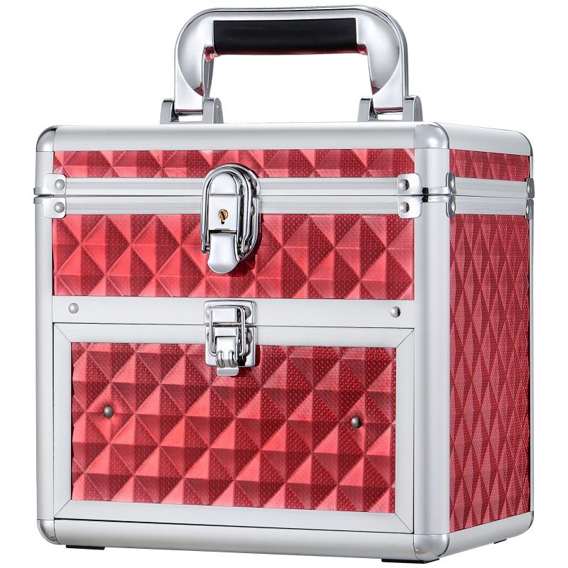 Big Rock Make Up Case Aluminium - Red (S)