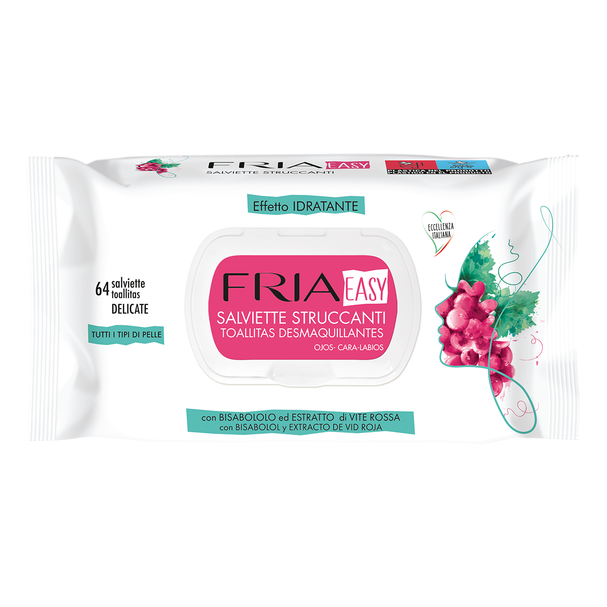 Fria Makeup Removing Wipes – 64pcs