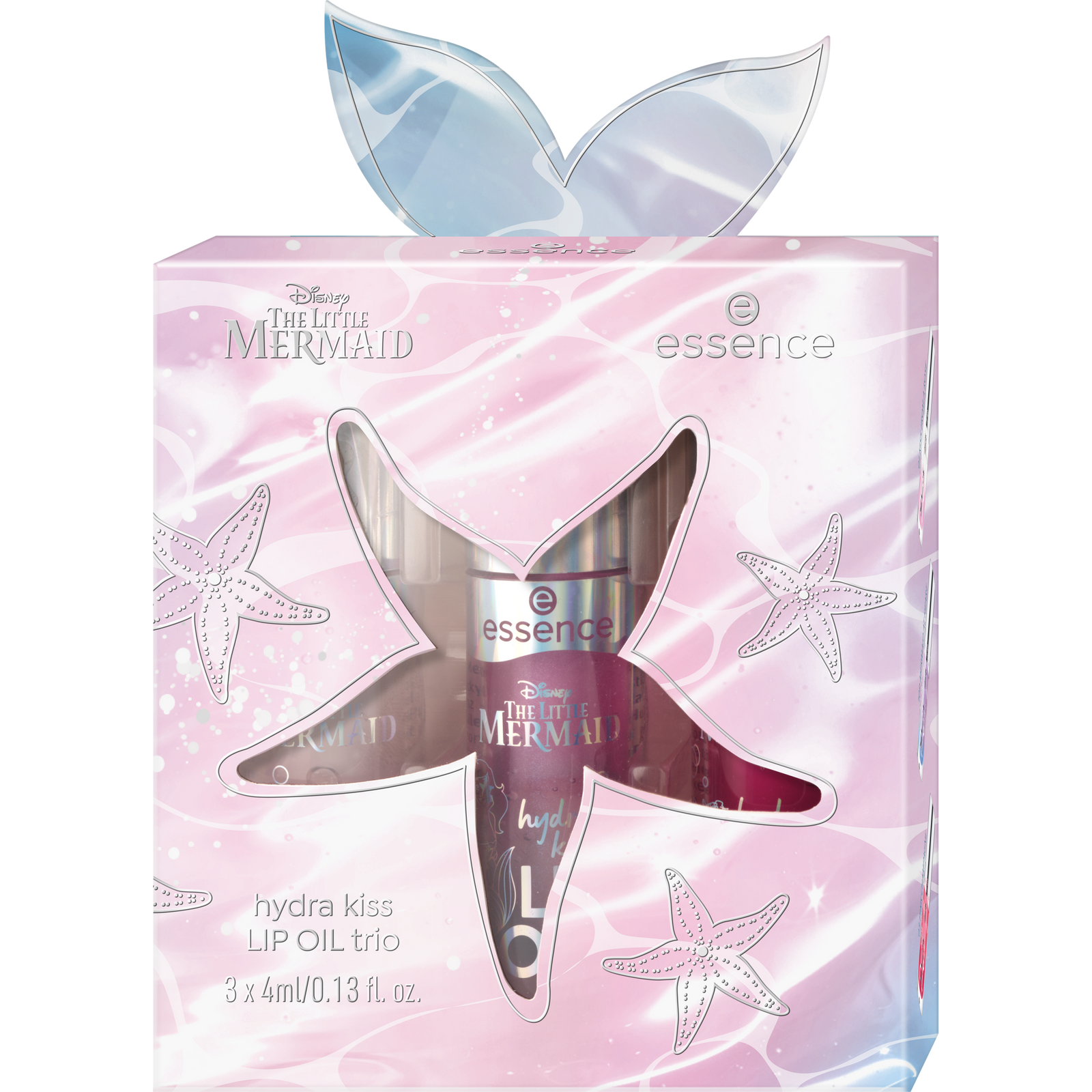 essence Disney THE LITTLE MERMAID hydra kiss LIP OIL trio
